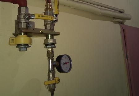Licznik ciśnienia w instalacji gazowej